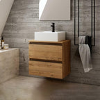 BATHME MADISON SQUARE Mueble de Baño con Lavabo y Encimera Roble Ostippo