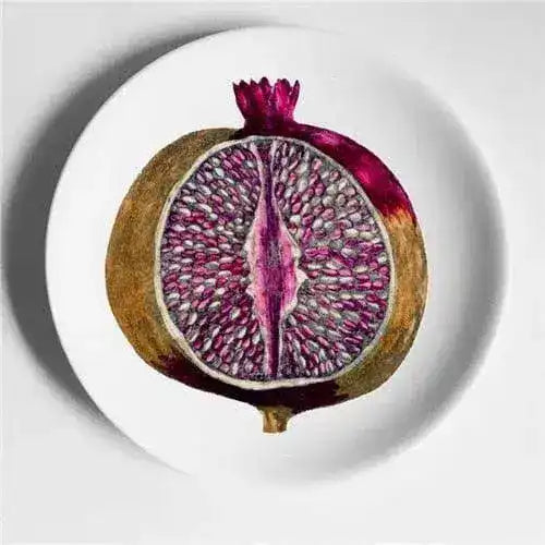 Maia Fruit Printed Ceramic Plate