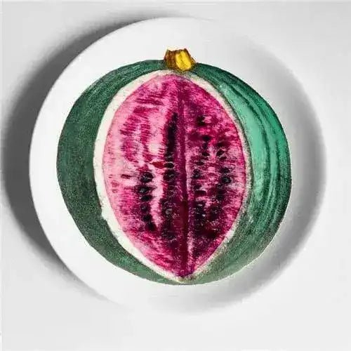 Water Melon Ceramic Plate 6"