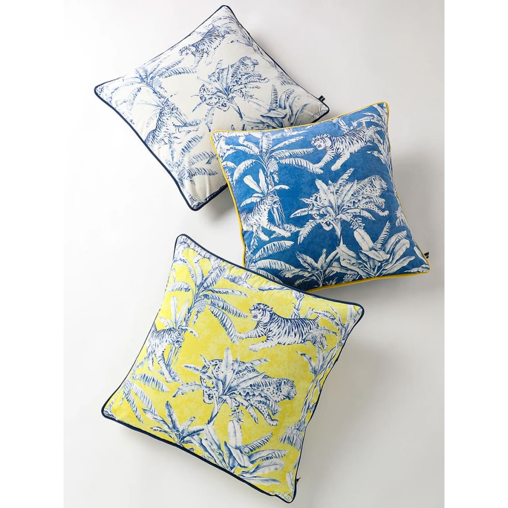 Maia Homes Exquisite Jungle-Print Pillow Cover