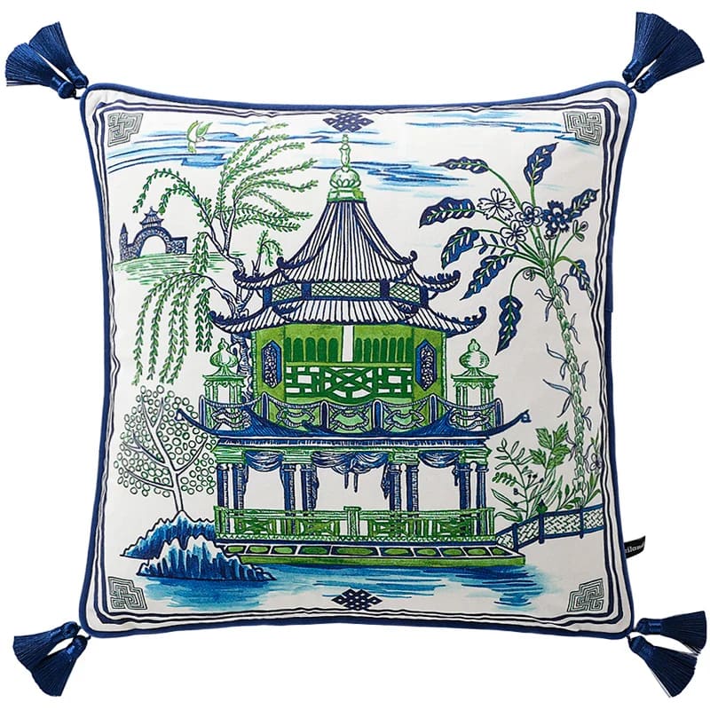 Maia Homes Grand Pagoda Luxurious Pillow Cover
