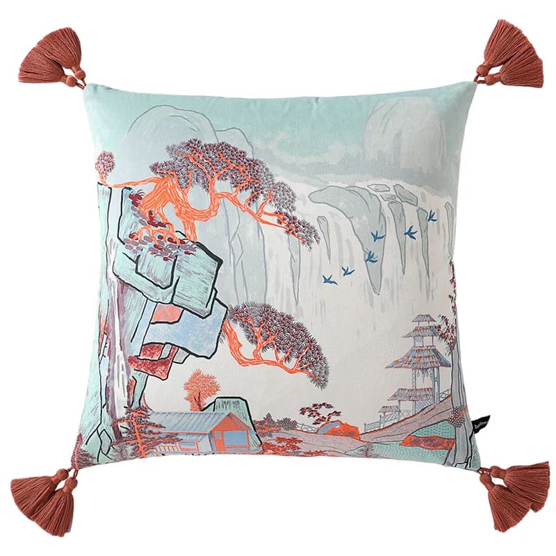 Maia Homes Tranquil Pagoda Luxurious Pillow Cover