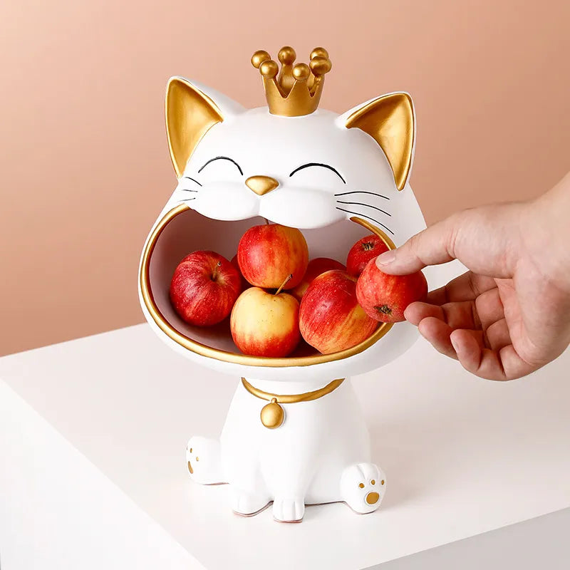 ArtZ® Lucky Cat Storage Bin - White