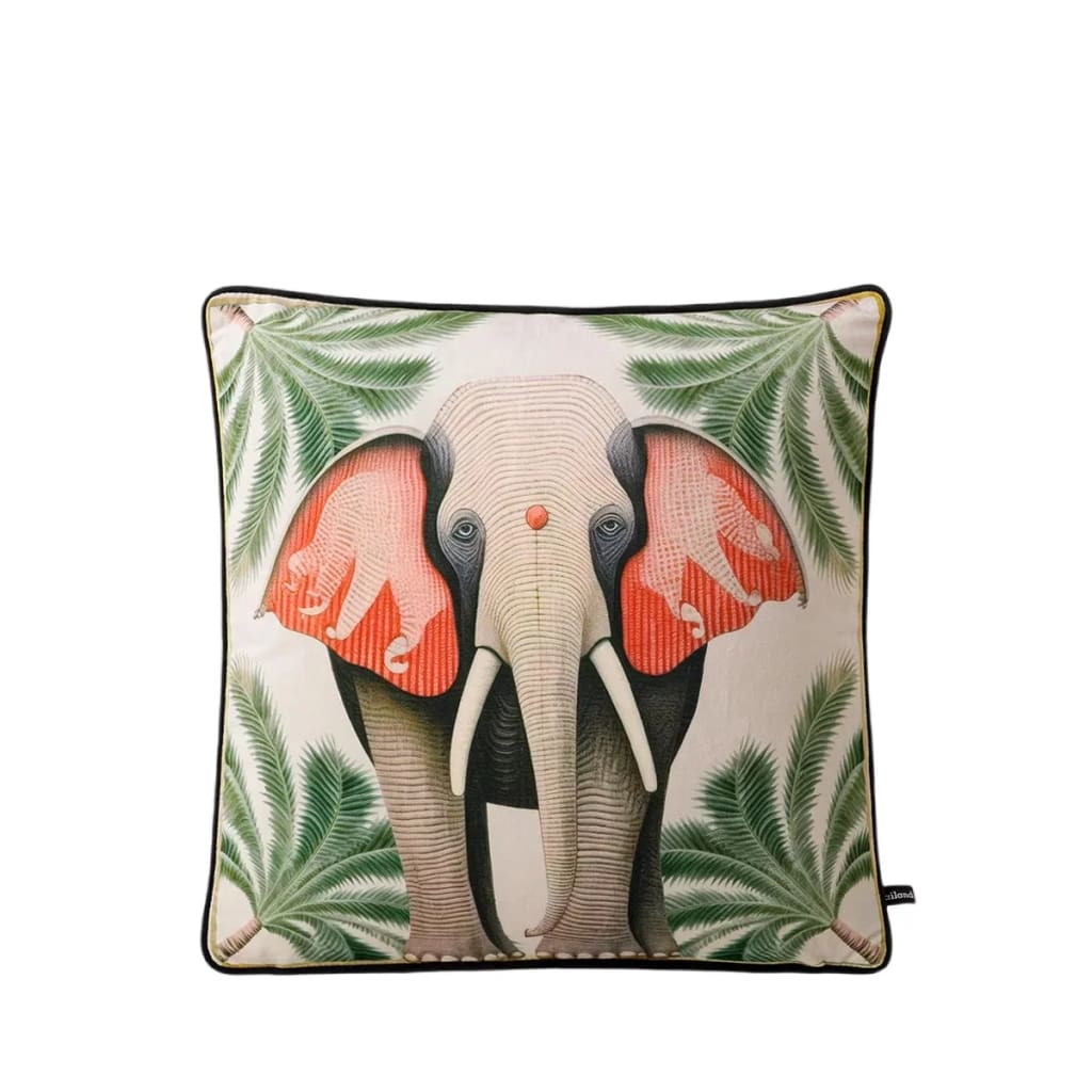 Majestic Serenity Elephant Cushion Cover