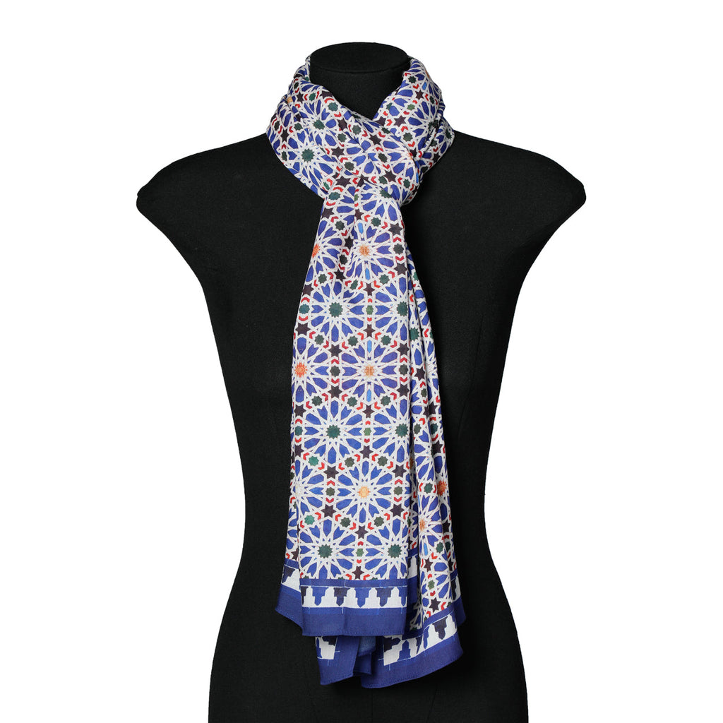 Blue Tessellation Scarf Zelig
