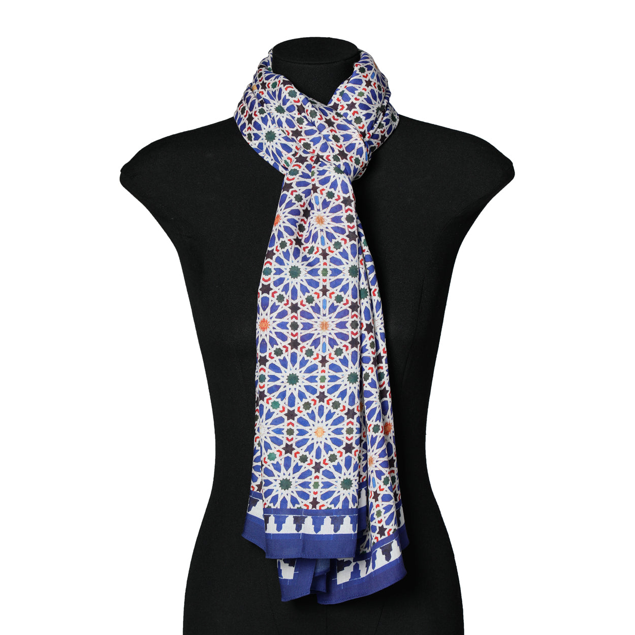 Blue Tessellation Scarf Zelig