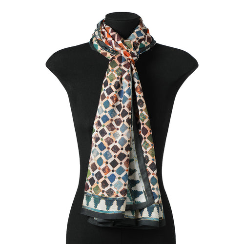 Alhambra Tiles Inspired Scarf Comares