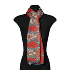Isfahan-Inspired Red & Blue Scarf – 100% Modal