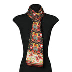 Floral Black Scarf – Isfahan Inspired Design - Saroyi