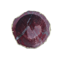 Maroon Red Agate Geode Jewelry Bowl
