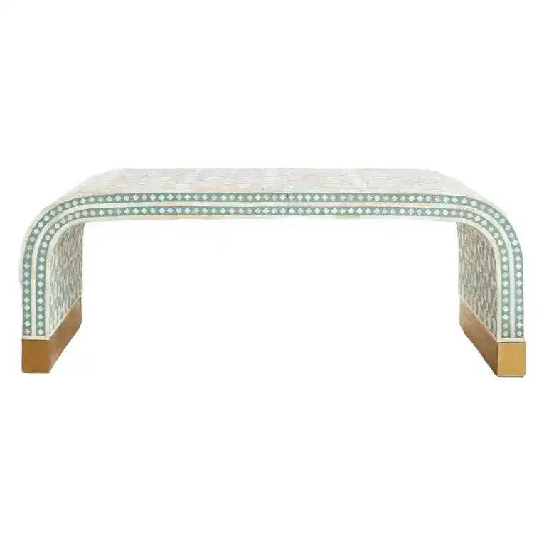 Marrakech Waterfall Bone Inlay Coffee Table