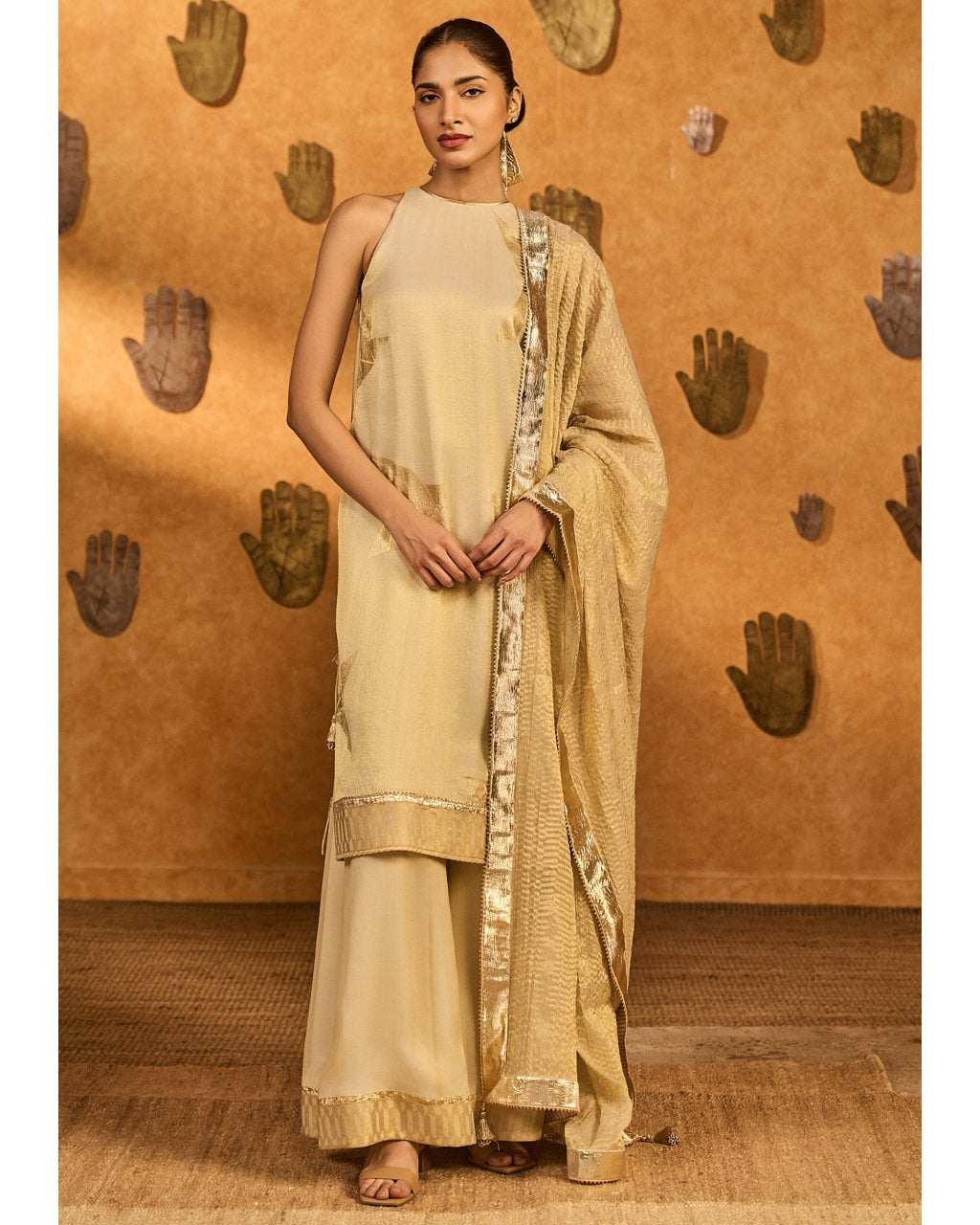 Ivory Paper Breeze Skd Set By KYNAH, Luxury Indian Fashion & Bridal Wear