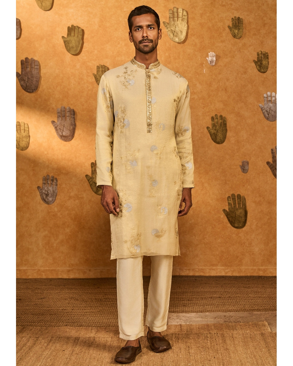 Ivory Moon Garden Kurta Set By KYNAH, Luxury Indian Fashion & Bridal Wear