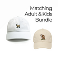 GOAT Dad Hat + Baby Goat Kids Hat Bundle By Dad Brand