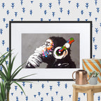 Cuadro decorativo con paspartú Monkey Musci