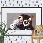 Cuadro decorativo con paspartú Monkey Musci