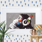 Cuadro decorativo con paspartú Monkey Musci