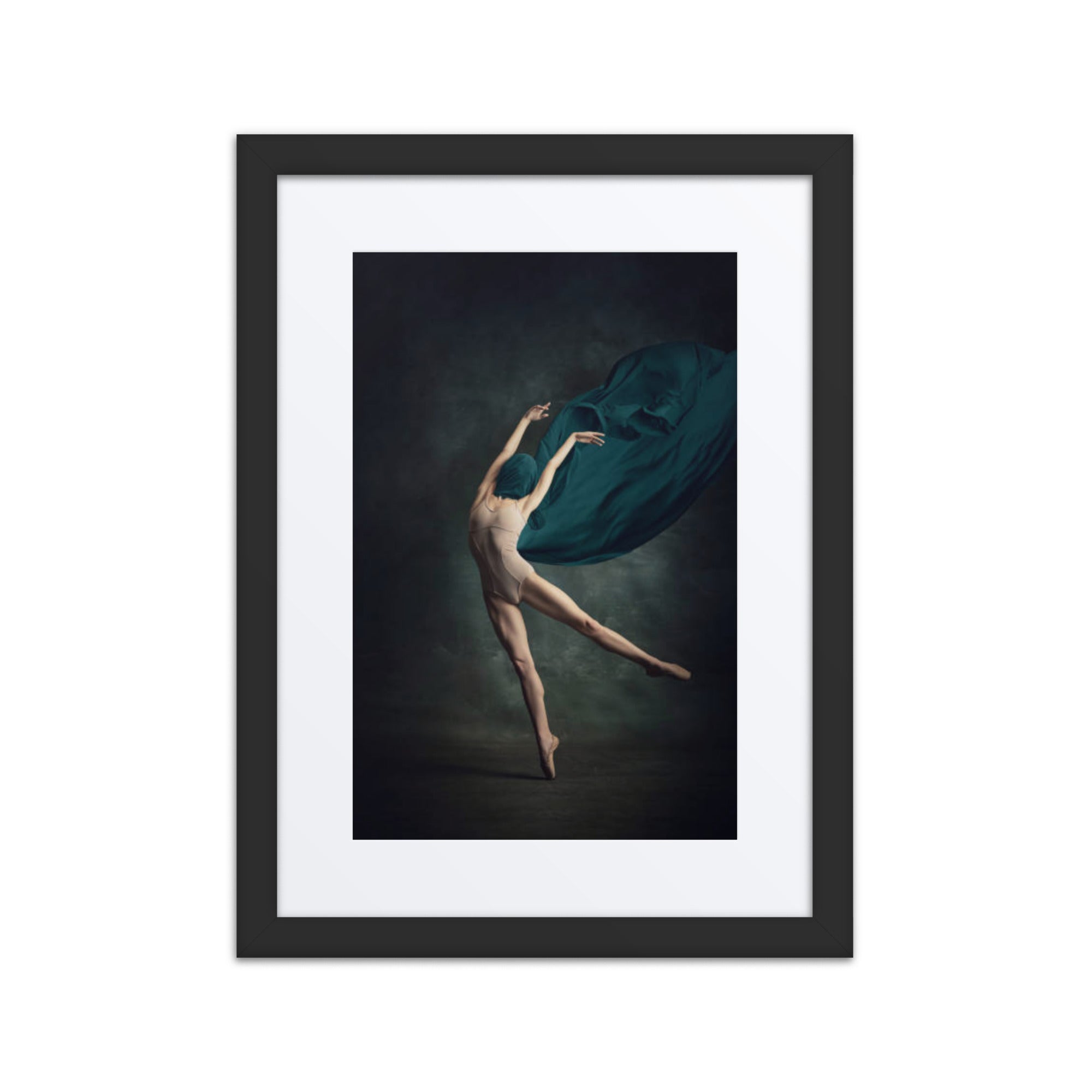 Ethereal Elegance – Dance Art Framed Poster #5 (21.5" H x 17.5" W)