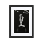 Graceful Motion – Black & White Ballet Framed Poster #6 (21.5" H x 17.5" W)