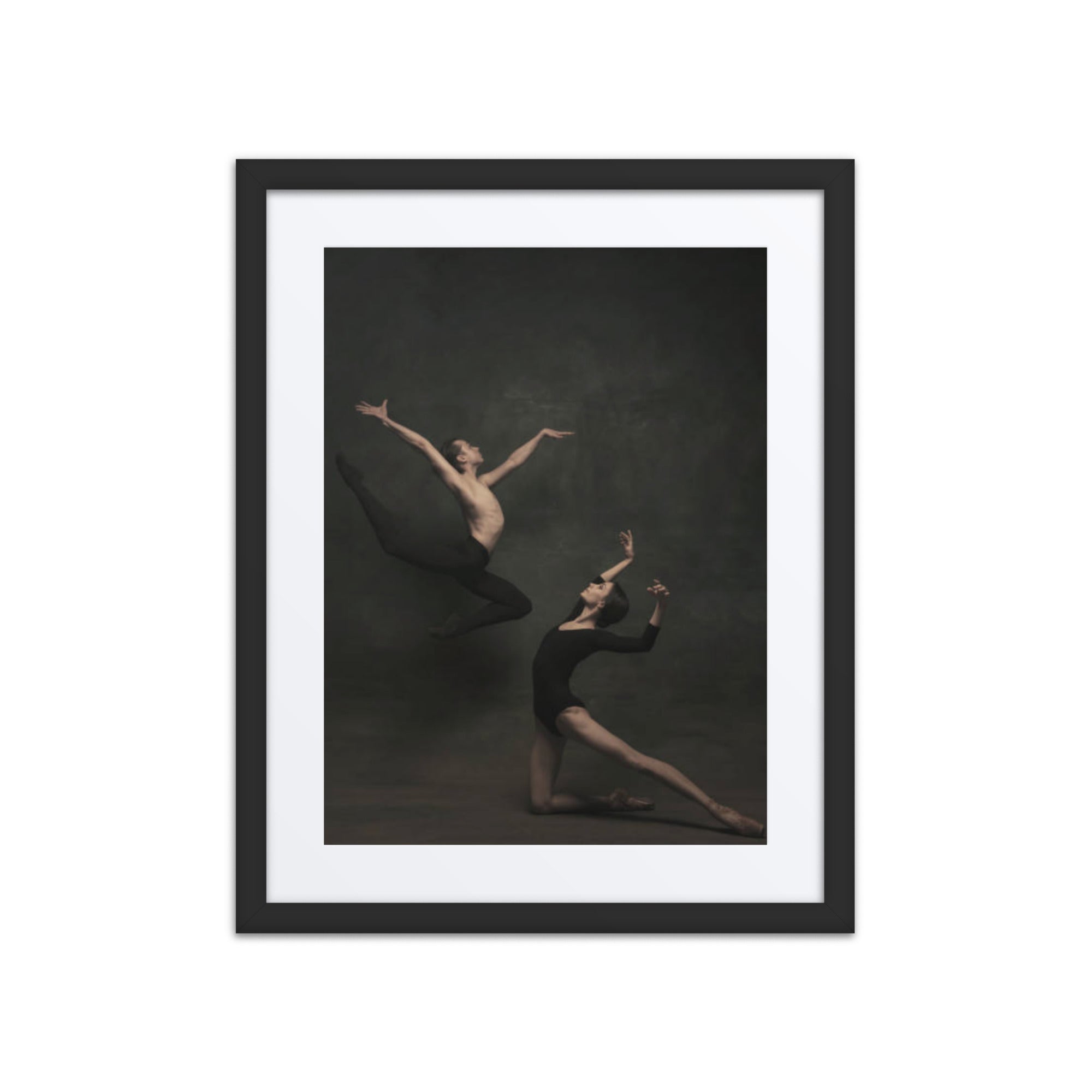 Dynamic Duet | Dance-Art Framed Poster #87 (25.5" H x 21.5" W)