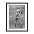 Dynamic Unity – Black & White Dance Framed Poster #4 (29.5" H x 23.5" W)