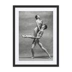 Dynamic Unity – Black & White Dance Framed Poster #4 (29.5" H x 23.5" W)