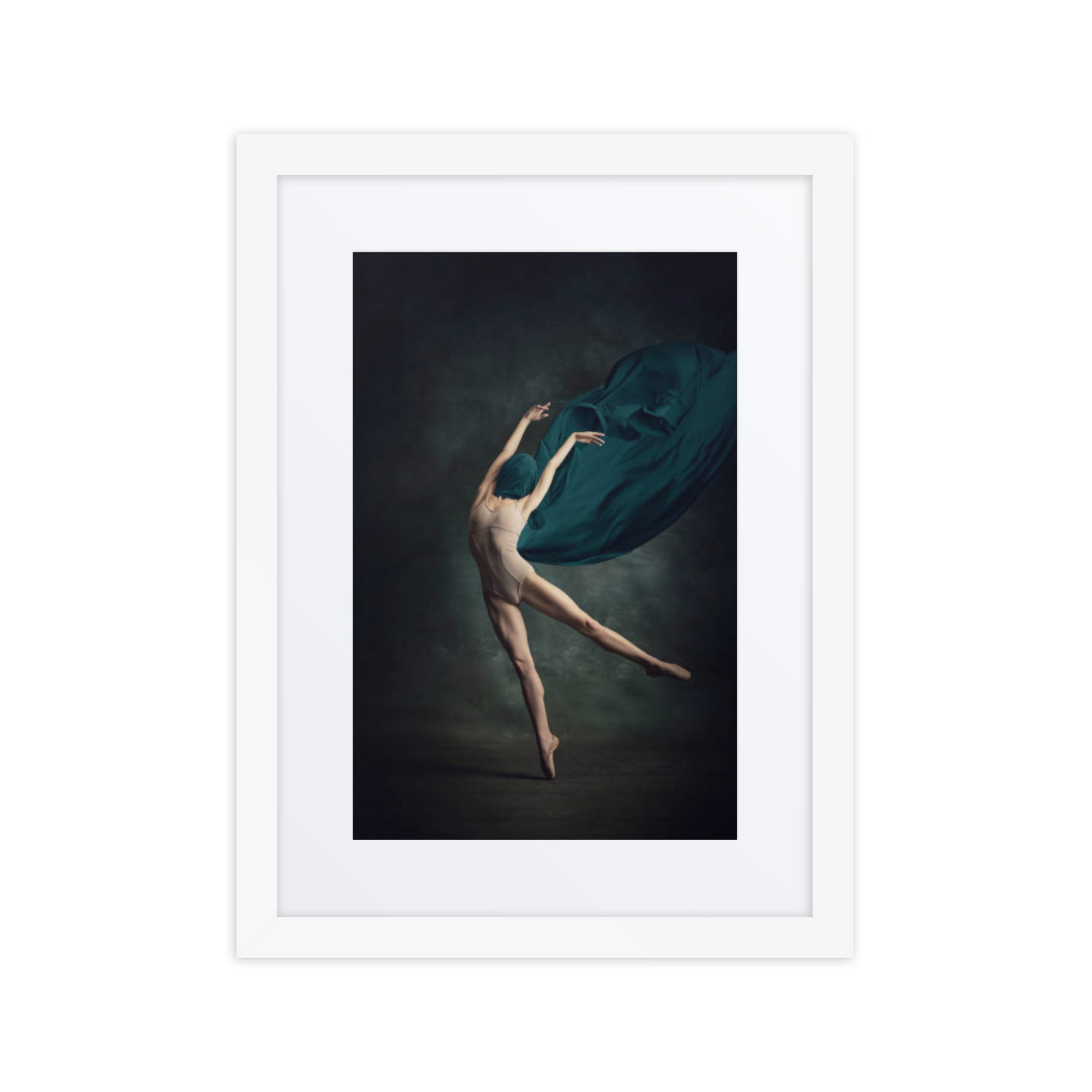 Ethereal Elegance – Dance Art Framed Poster #5 (21.5" H x 17.5" W)