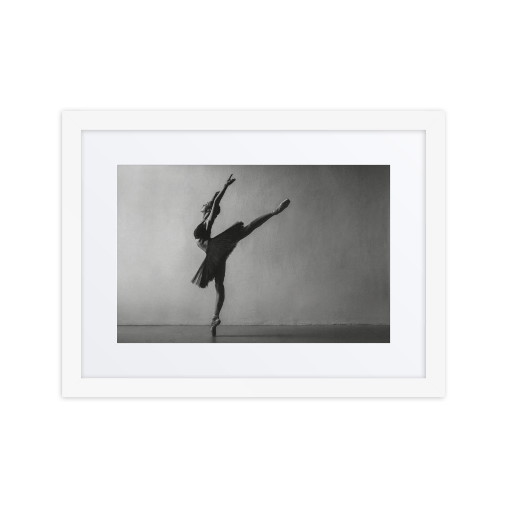 Arabesque Reach | Dance-Art Framed Poster #23 (17.5" H x 21.5" W)