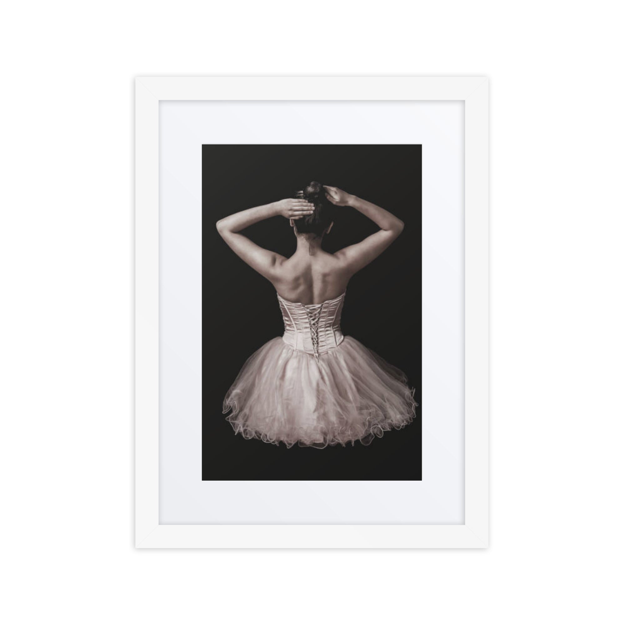 Tutu Reverie | Dance-Art Framed Poster #26 (21.5" H x 17.5" W)