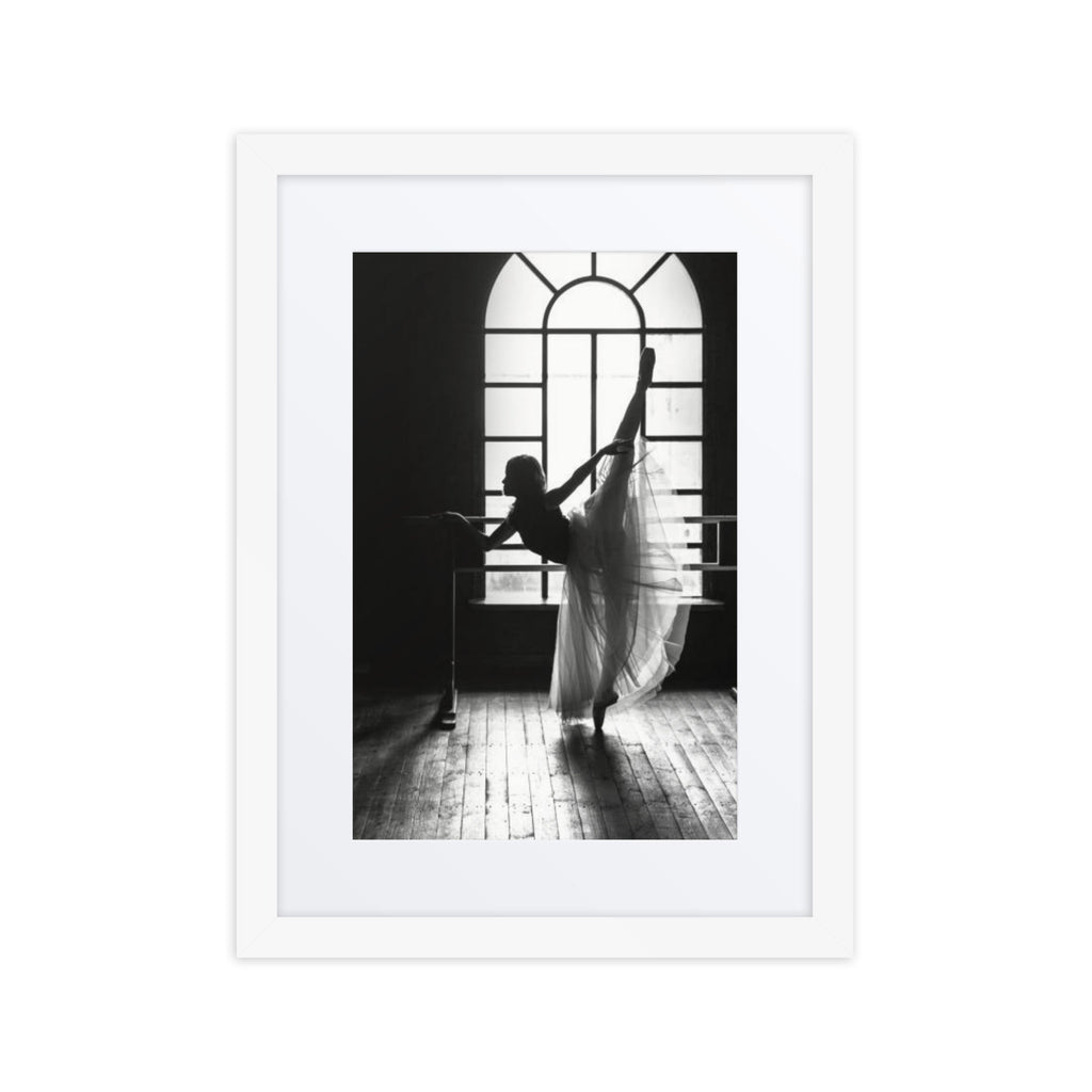 Ballerina Contre-Jour | Dance-Art Framed Poster #35 (21.5" H x 17.5" W)
