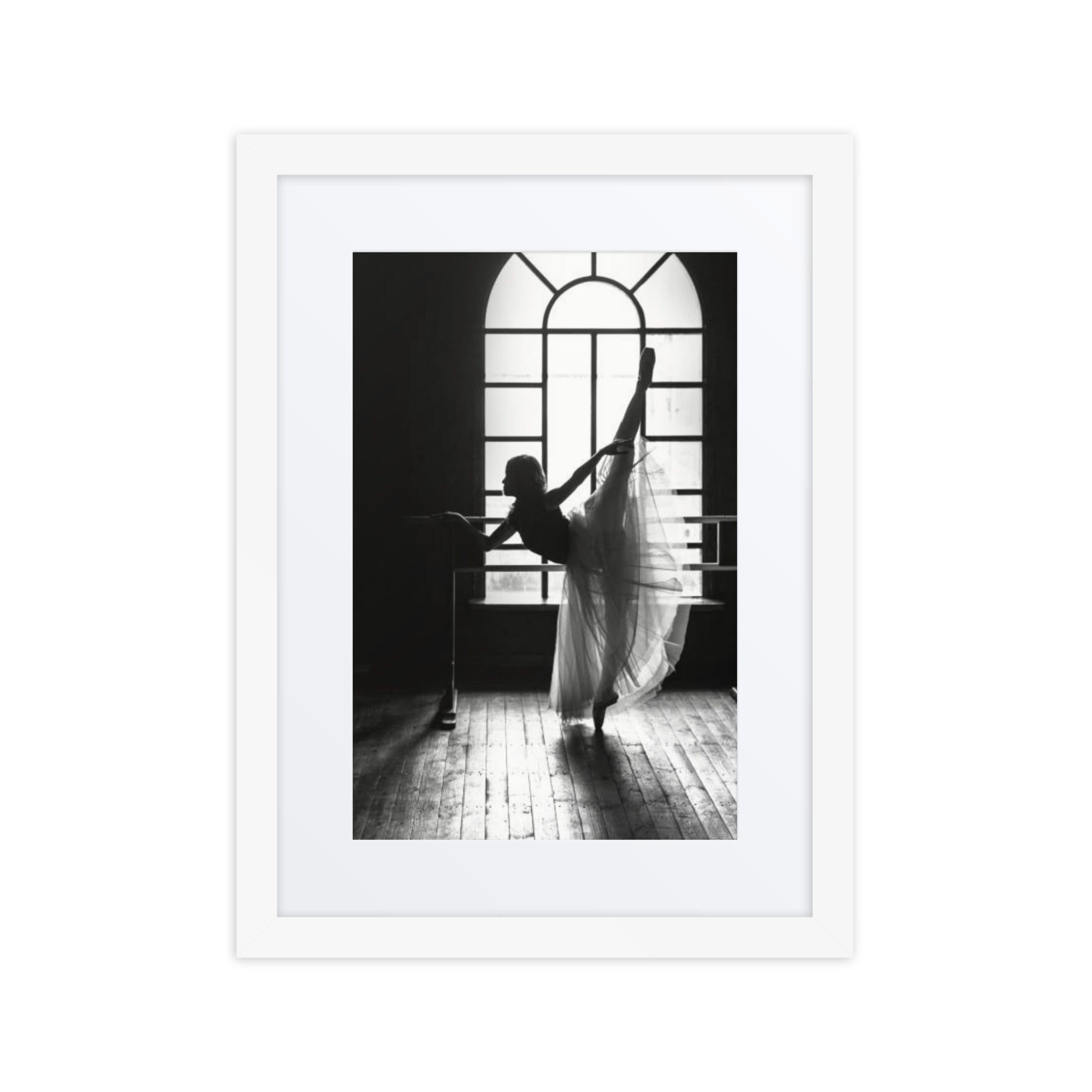 Ballerina Contre-Jour | Dance-Art Framed Poster #35 (21.5" H x 17.5" W)
