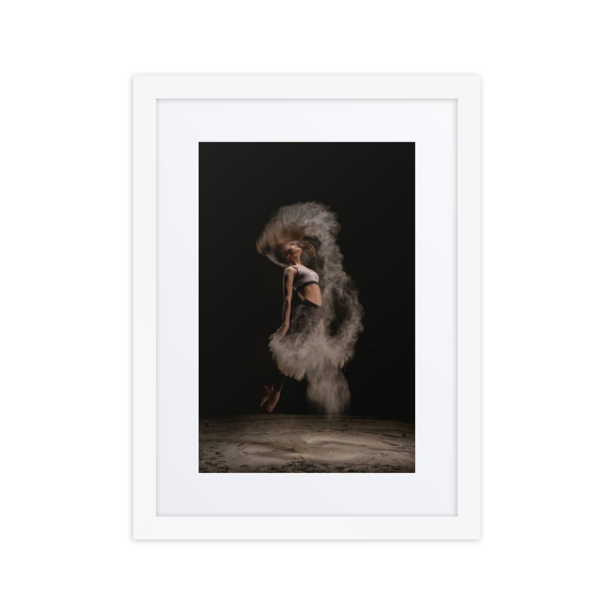 Dust in Motion | Dance-Art Framed Poster #44 (21.5" H x 17.5" W)