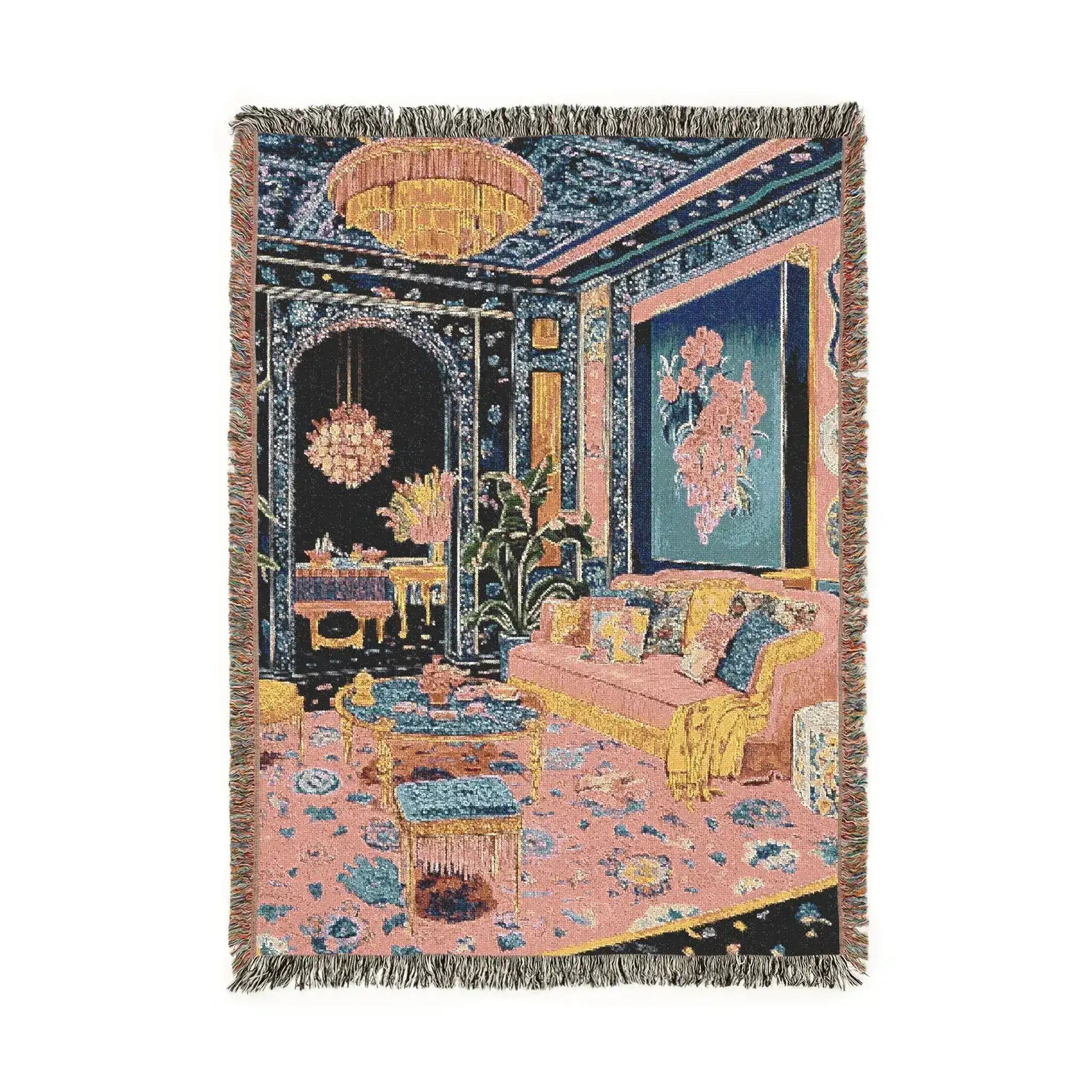 Maximalist Dreamscape Woven Blanket