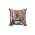 Maximalist Floral Throw Pillow