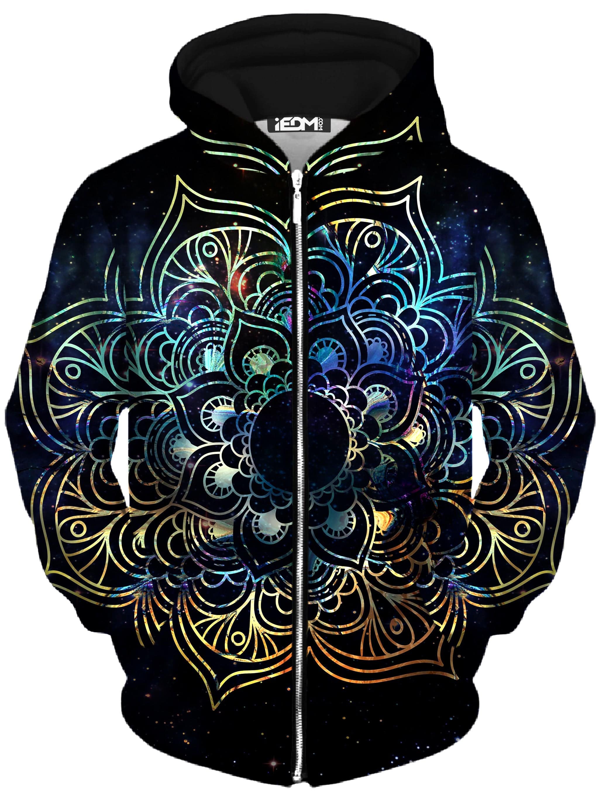 Galaxy Mandala Unisex Zip-Up Hoodie