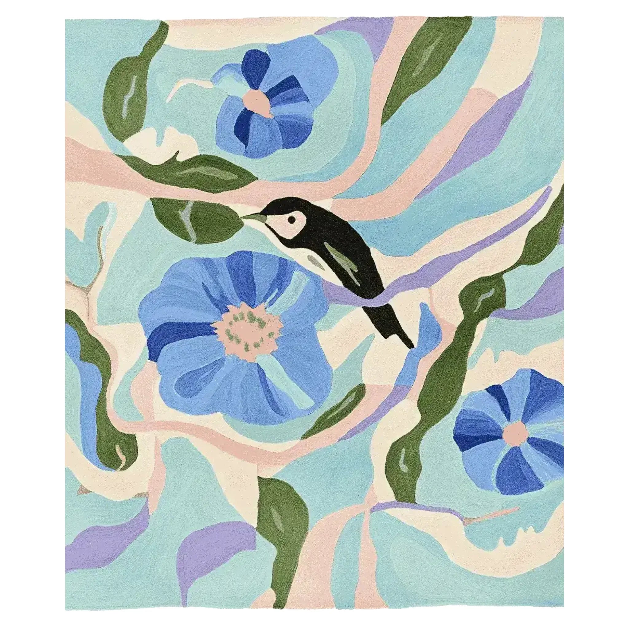 Meadow Murmur Sky Hand Tufted Rug