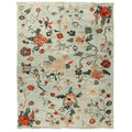 Meandering Floral Vines Hand Knotted Rug