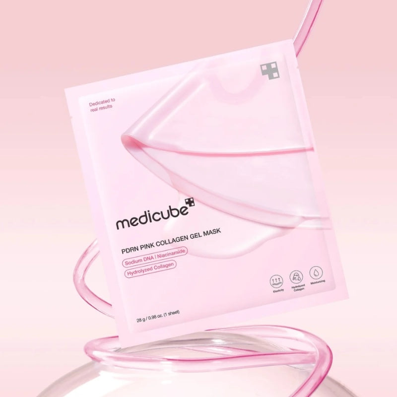 Medicube - Mascarilla en Gel de Colágeno Rosa con PDRN – Hidratación, Regeneración y Luminosidad