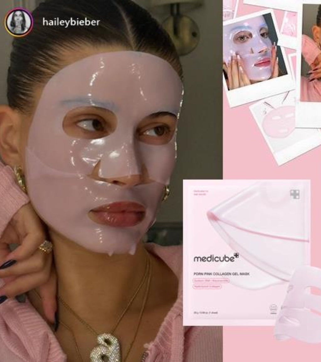 Medicube - Mascarilla en Gel de Colágeno Rosa con PDRN – Hidratación, Regeneración y Luminosidad