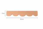 Cornisa de Madera Ondas - Haya Natural