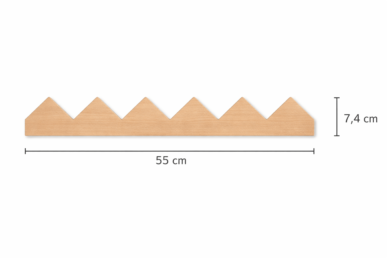 Cornisa de Madera Picos - Haya Natural