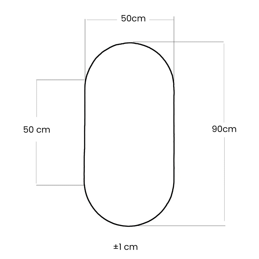 BATHME SA.65706 OVAL Espejo Canto Pulido