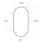 BATHME SA.65706 OVAL Espejo Canto Pulido