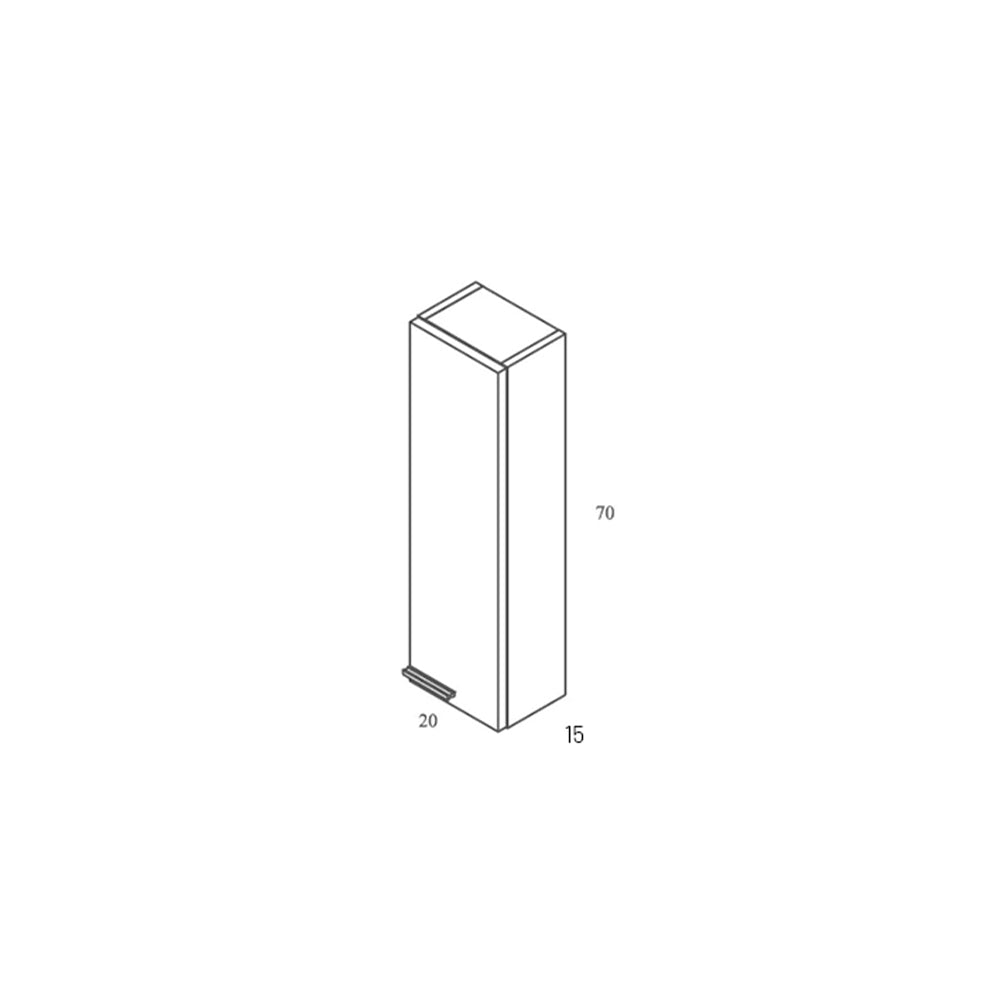 BATHME MADISON Mueble Colgar Auxiliar Roble Ostippo