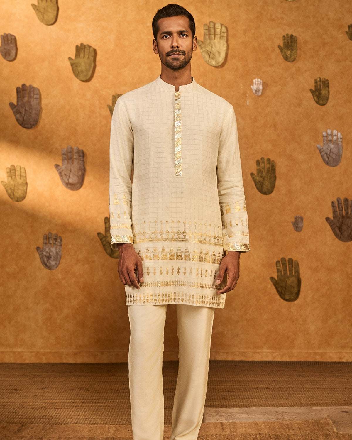 Ivory Midas Touch Kurta Set By KYNAH, Luxury Indian Fashion & Bridal Wear