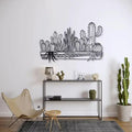 Metal Cactus Wall Decor Art