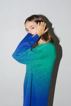 VESTIDO ERRE AZUL & VERDE