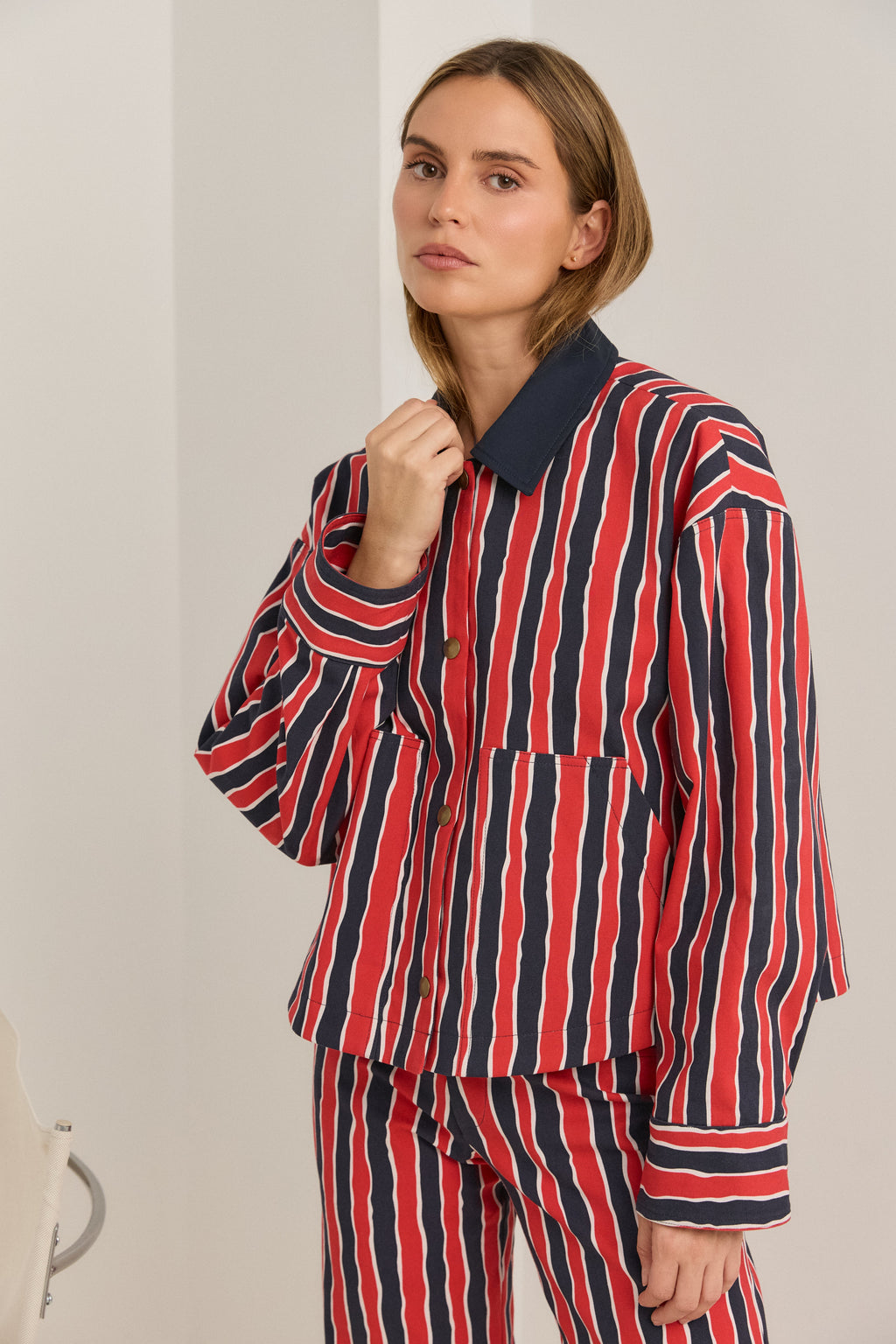 CHAQUETA BOND AZUL MARINO
