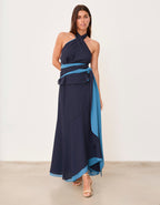 FALDA MEG AZUL MARINO