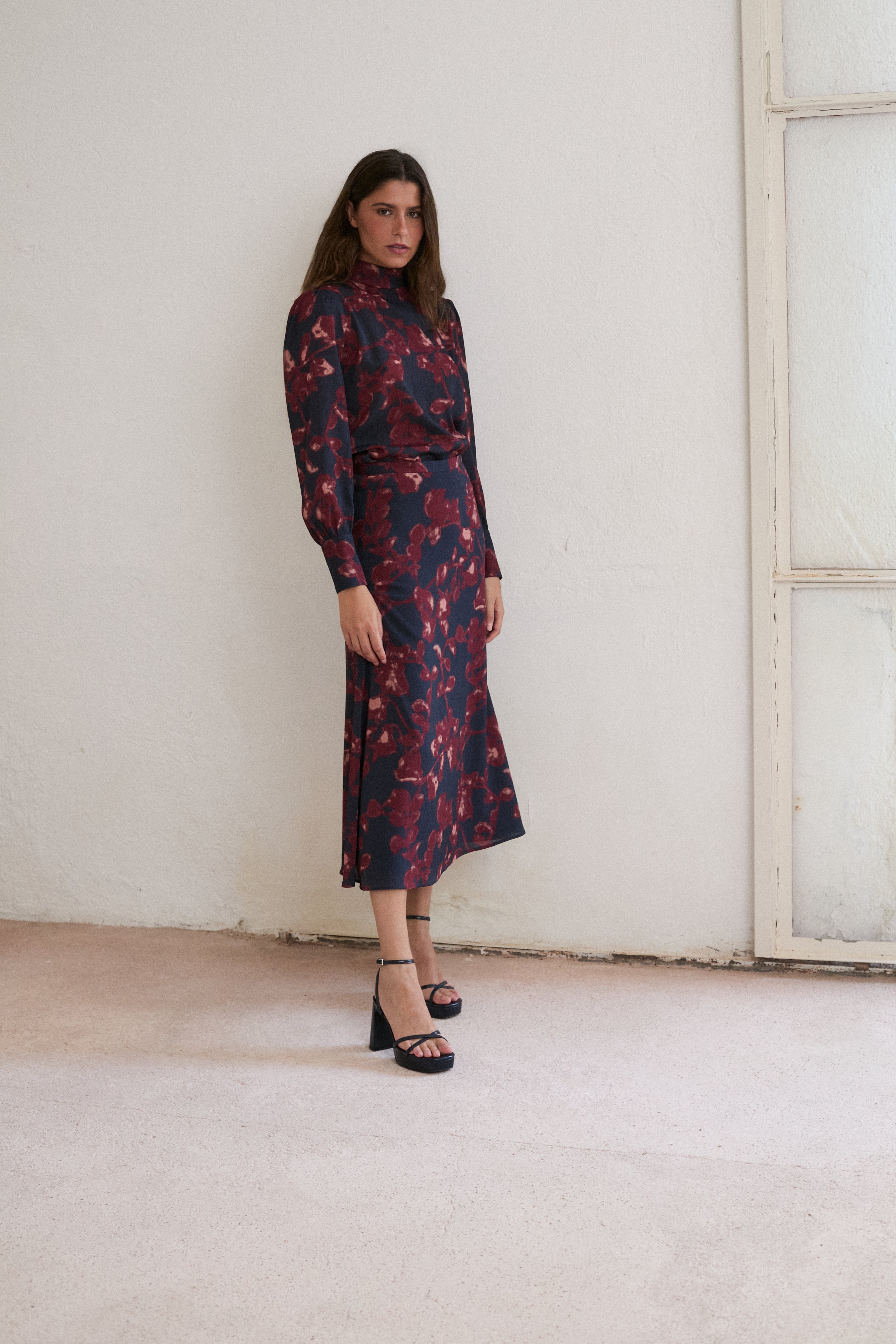 FALDA VIVI AZUL MARINO